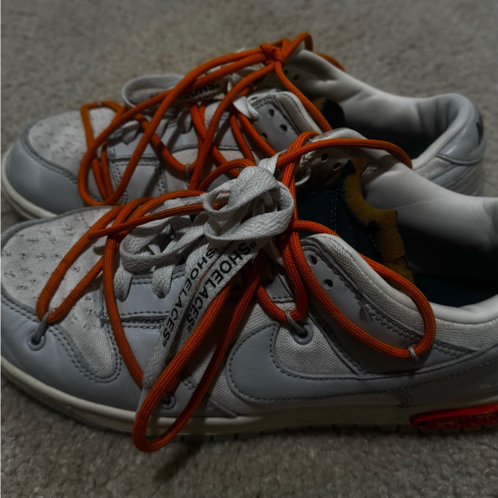 Nike Off White Dunks Orange Laced